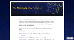 Desktop Screenshot of maerowitzlaw.com