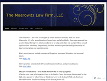 Tablet Screenshot of maerowitzlaw.com